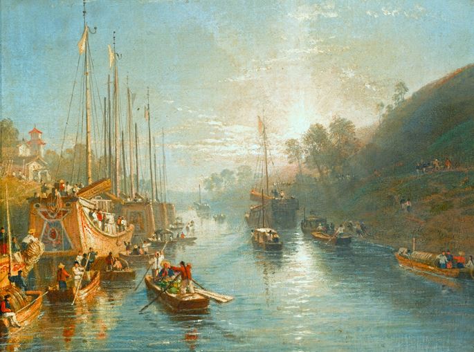 William Havell - Sunrise on the Grand Canal of China | MasterArt